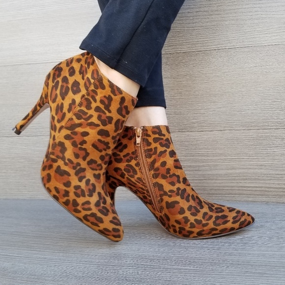 vegan leopard print boots